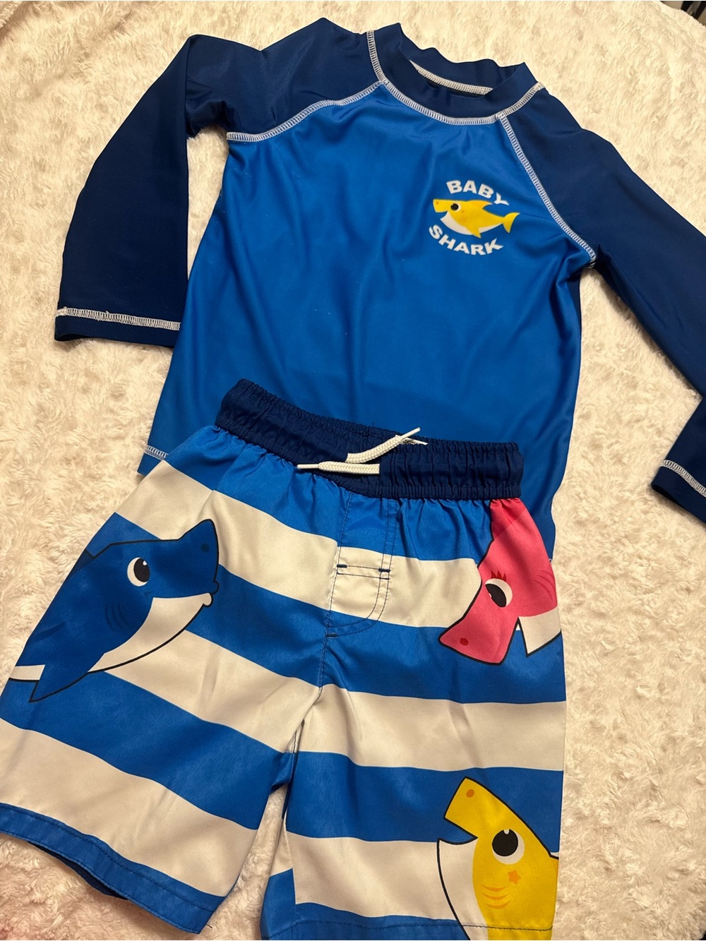 Nickelodeon Baby Shark Swim Shorts with baby Shark Graphic size 4t